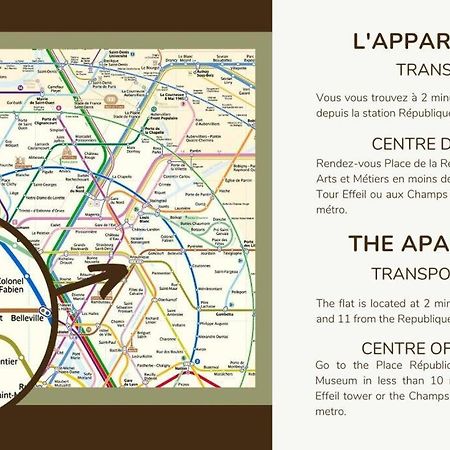 Appart 4Pers#1 Bedroom#Republique#Paris 3 Εξωτερικό φωτογραφία